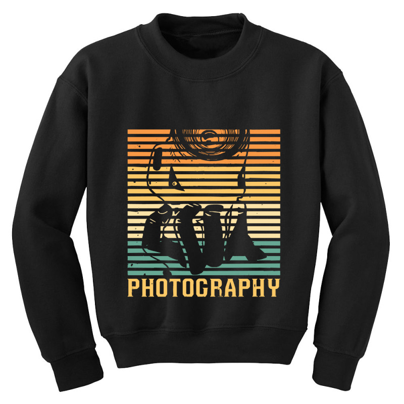 Photography T  Shirt Retro Camera Photo Photographer   Vintage Photogr Youth Sweatshirt by sengeryasmin | Artistshot