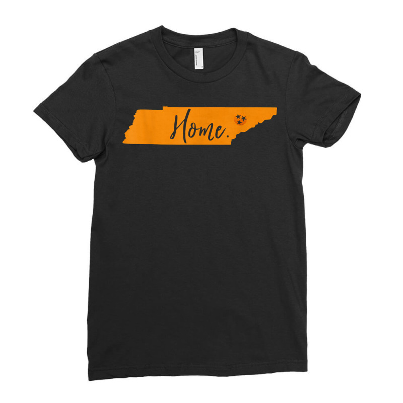 Home Tennessee State Orange Vol Vintage Flag Football Shirt Ladies Fitted T-Shirt by shoaibmolleda | Artistshot