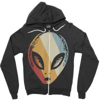 Alien Retro Style Vintage T Shirt Zipper Hoodie | Artistshot