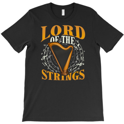 Harp Strings Strings Chordophone String Instrument T-shirt Designed By Chuart