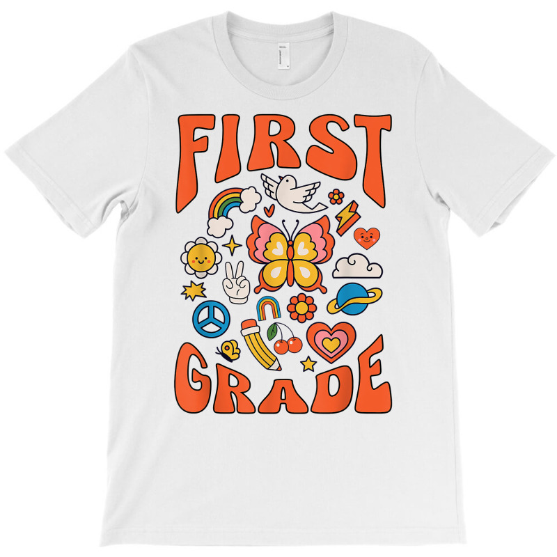 First Grade Teacher Retro Groovy 1st Grade Teacher Teams T Shirt T-shirt | Artistshot