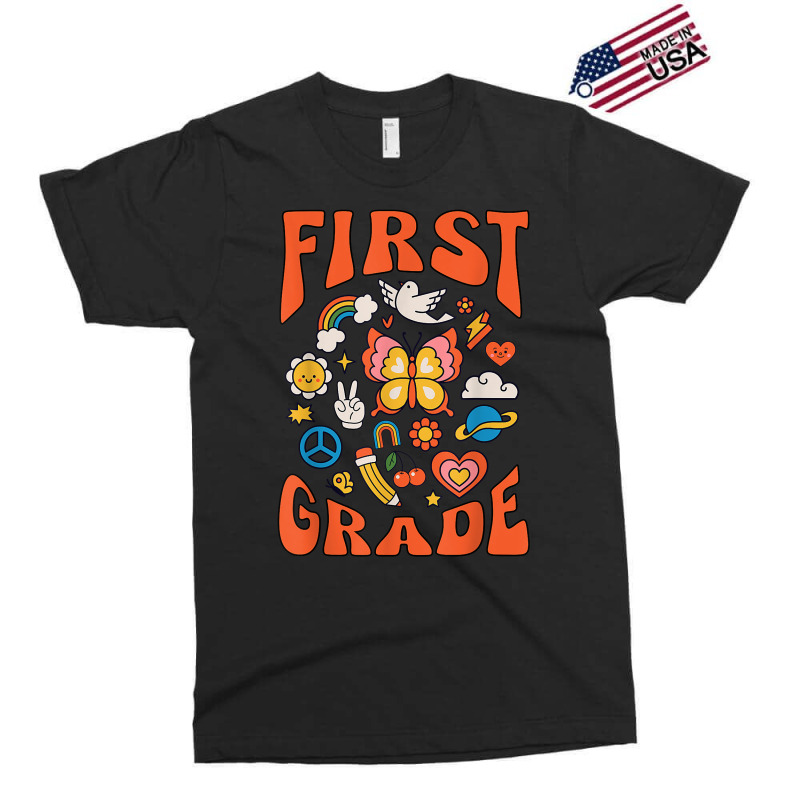 First Grade Teacher Retro Groovy 1st Grade Teacher Teams T Shirt Exclusive T-shirt | Artistshot