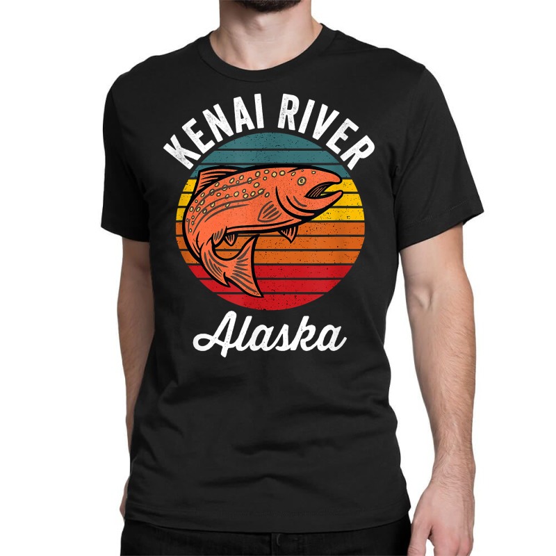 Custom Kenai River Alaska Salmon Fishing T Shirt Classic T-shirt