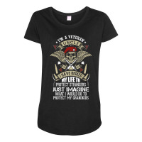 I'm A Veteran Uncle T Shirt Maternity Scoop Neck T-shirt | Artistshot