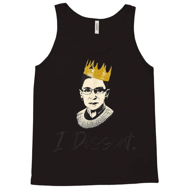 I Dissent Rbg Ruth Bader Ginsburg Lace Collar Graphic Womens T Shirt Tank Top | Artistshot