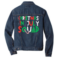 Christmas In July Squad Funny Summer Xmas Men Women Kids Tank Top Men Denim Jacket | Artistshot