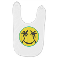 Hawaiian Island Palm Trees Happy Hammock Face T Shirt Baby Bibs | Artistshot