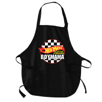 Gift For Boy Mama Hot Mess A Little Stressed Boy Mama T Shirt Medium-length Apron | Artistshot