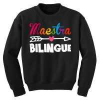 Maestra Bilingue Spanish Teacher Appreciation Gift For Women T Shirt Youth Sweatshirt | Artistshot