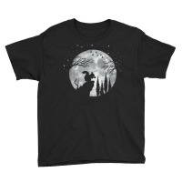 Squirrel T  Shirt Squirrel Forrest Animal Lover Full Moon At Night   S Youth Tee | Artistshot