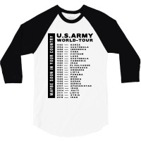 Army World Tour 3/4 Sleeve Shirt | Artistshot