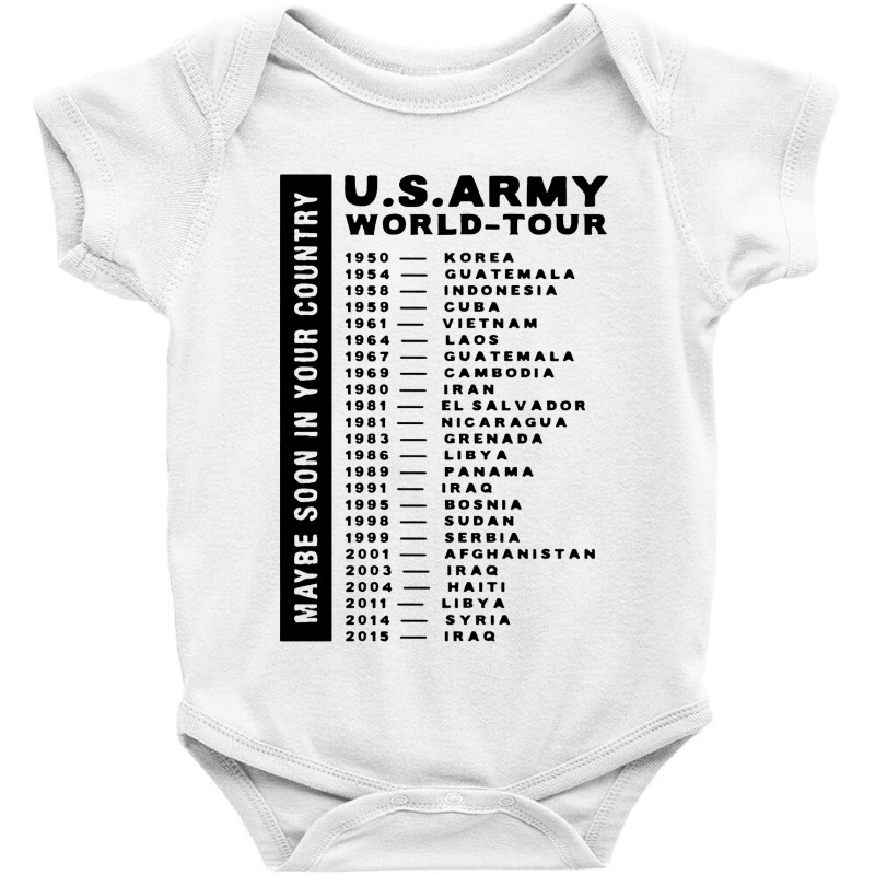 Army World Tour Baby Bodysuit | Artistshot