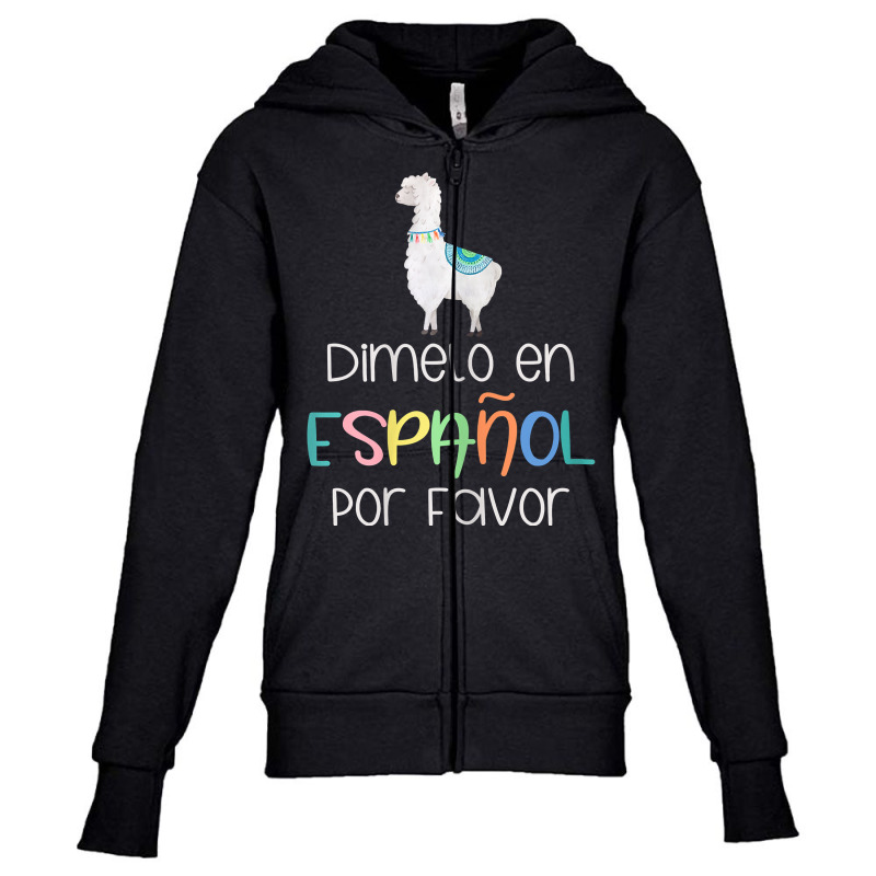 Womens En Espanol Por Favor Maestra Bilingual Spanish Teacher T Shirt Youth Zipper Hoodie by kryloxsiriaso4 | Artistshot