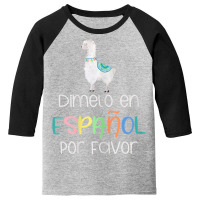 Womens En Espanol Por Favor Maestra Bilingual Spanish Teacher T Shirt Youth 3/4 Sleeve | Artistshot