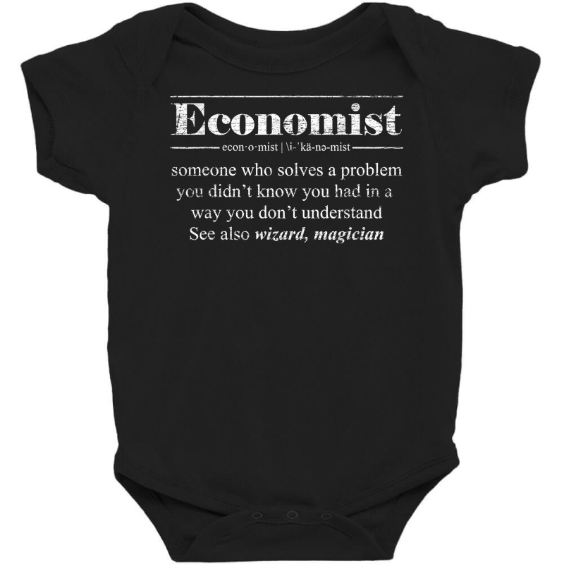 Economics Student Gift Idea Definition Math Economist T Shirt Baby Bodysuit by adrienskradski | Artistshot