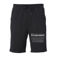 Economics Student Gift Idea Definition Math Economist T Shirt Fleece Short | Artistshot