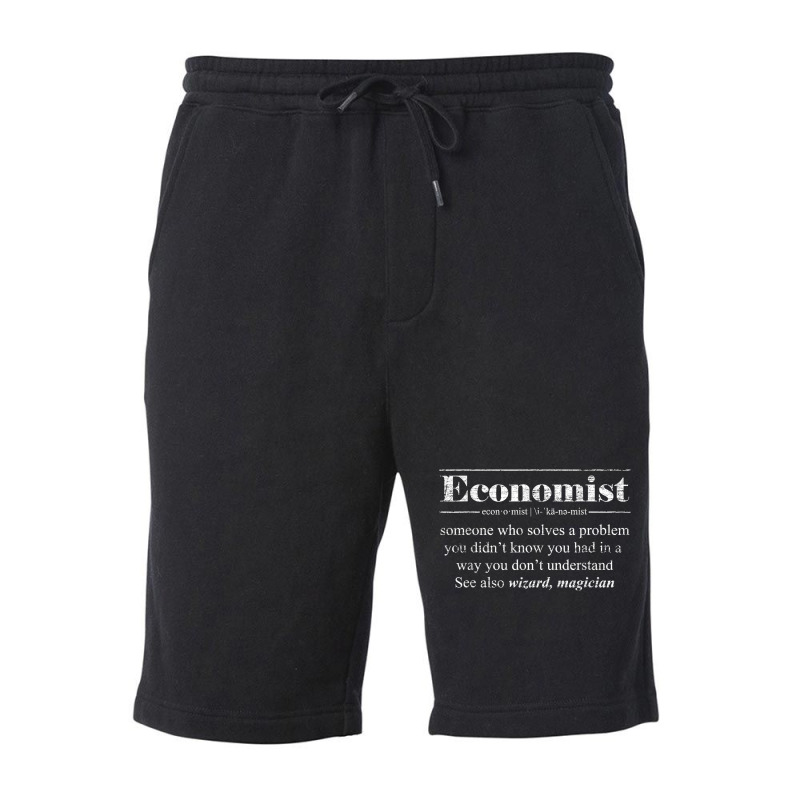 Economics Student Gift Idea Definition Math Economist T Shirt Fleece Short by adrienskradski | Artistshot