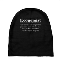 Economics Student Gift Idea Definition Math Economist T Shirt Baby Beanies | Artistshot