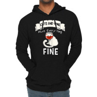 Womens Funny Cats Wine Everything Fine Red Wine Glasses Wine Lovers T Lightweight Hoodie | Artistshot