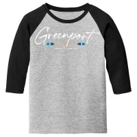 Greenport Long Island Ny Oars Graphic T Shirt Youth 3/4 Sleeve | Artistshot