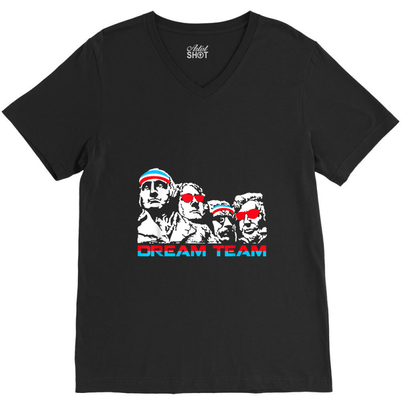 America Dream Team Fourth Of July   Original Founding Father V-neck Tee | Artistshot