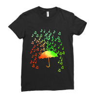 Music Note Shower Ladies Fitted T-shirt | Artistshot