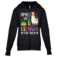 Womens En Espanol Por Favor Bilingual Spanish Teacher Gifts T Shirt Youth Zipper Hoodie | Artistshot