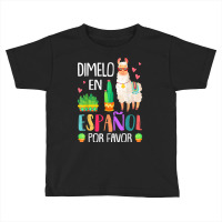 Womens En Espanol Por Favor Bilingual Spanish Teacher Gifts T Shirt Toddler T-shirt | Artistshot