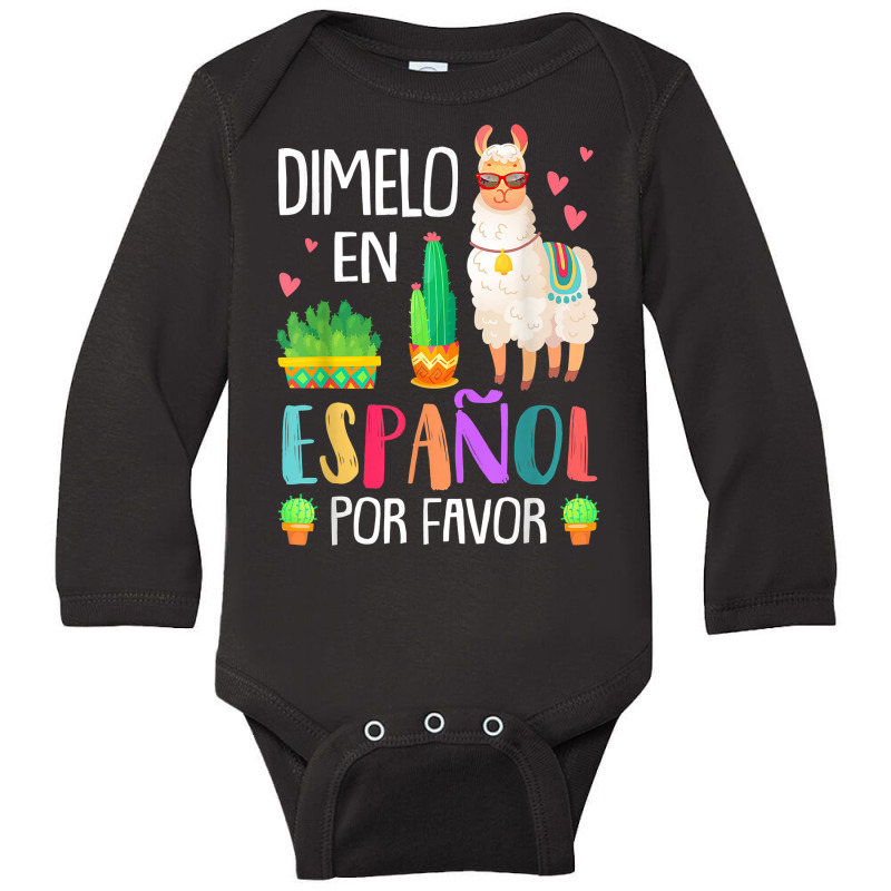 Womens En Espanol Por Favor Bilingual Spanish Teacher Gifts T Shirt Long Sleeve Baby Bodysuit by riesshrpulice9gx | Artistshot