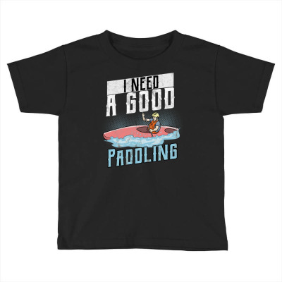 Kayak Love Paddling White Water Rowing Kayaking Toddler T-shirt Designed By Chuart