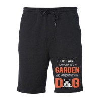 Work In My Garden And Hangout With My Dog Alaskan Malamute T Shirt Fleece Short | Artistshot