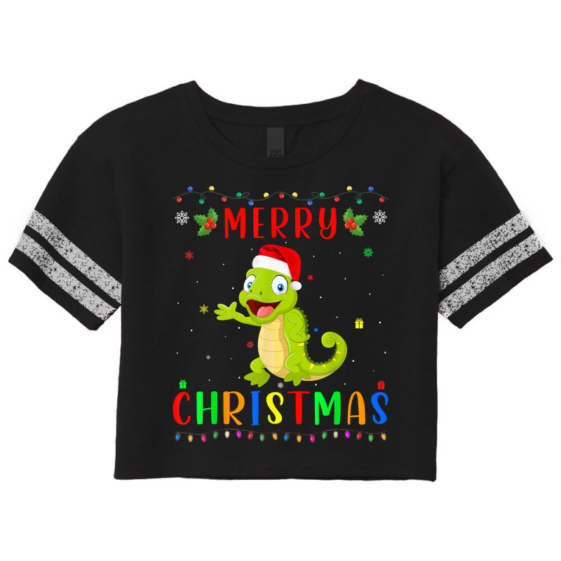 Xmas Light Chameleon Design Matching Christmas Pajama T Shirt Scorecard Crop Tee by roussoevjaapg6u | Artistshot