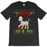 Xmas Light Dalmatian Dog Design Matching Christmas Pajama T Shirt T-shirt | Artistshot