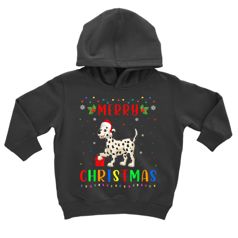 Xmas Light Dalmatian Dog Design Matching Christmas Pajama T Shirt Toddler Hoodie by roussoevjaapg6u | Artistshot