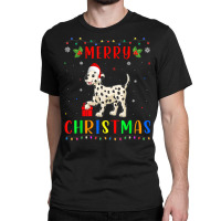 Xmas Light Dalmatian Dog Design Matching Christmas Pajama T Shirt Classic T-shirt | Artistshot