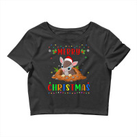 Xmas Light Armadillo Design Matching Christmas Pajama T Shirt Crop Top | Artistshot