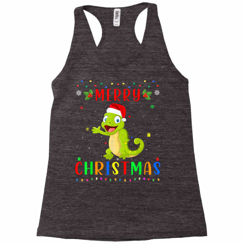 Xmas Light Chameleon Design Matching Christmas Pajama T Shirt Racerback Tank by morelypylagertq | Artistshot