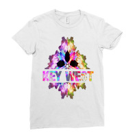 Key West Florida Tshirt Islands Souvenir Retro Tie Dye Gift Ladies Fitted T-shirt | Artistshot