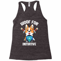 Woof For Initiative Funny Corgi D20 Rpg Tabletop Gamer Dogs T Shirt Racerback Tank | Artistshot