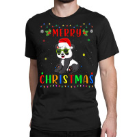 Xmas Light Panda Design Matching Christmas Pajama T Shirt Classic T-shirt | Artistshot