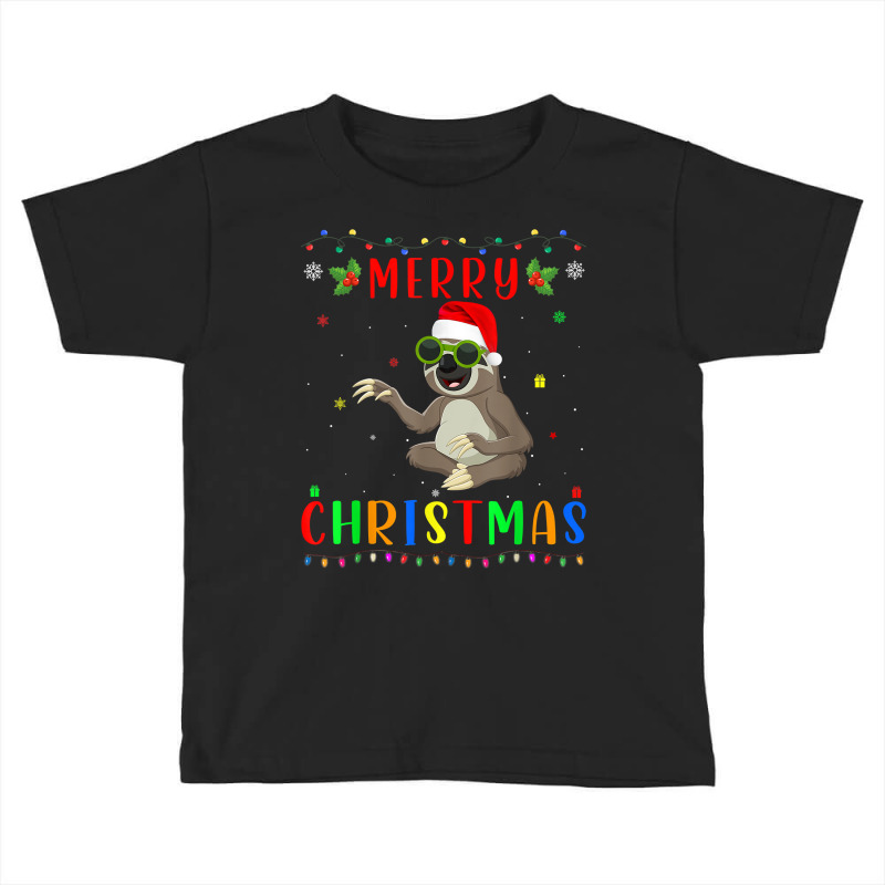 Xmas Light Sloth Design Matching Christmas Pajama T Shirt Toddler T-shirt by roussoevjaapg6u | Artistshot