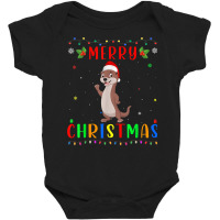 Xmas Light Otter Design Matching Christmas Pajama T Shirt Baby Bodysuit | Artistshot