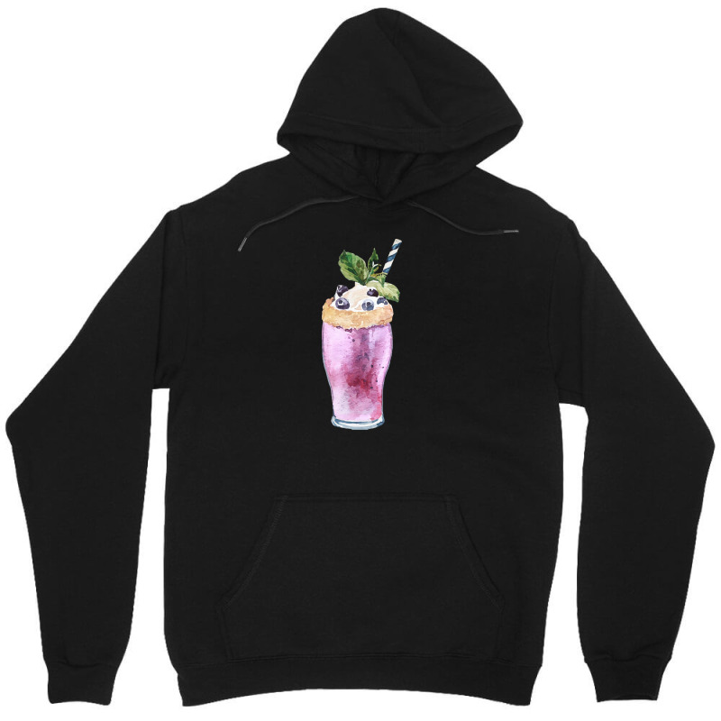 Blueberry Smoothie T  Shirt Blueberry Milkshake With Whipped Cream T Unisex Hoodie by ebertlance489 | Artistshot