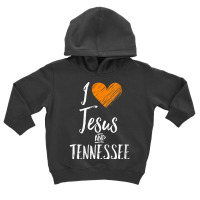 Womens I Love Jesus And Tennessee Shirt Orange Heart Cute Fan Gift V N Toddler Hoodie | Artistshot