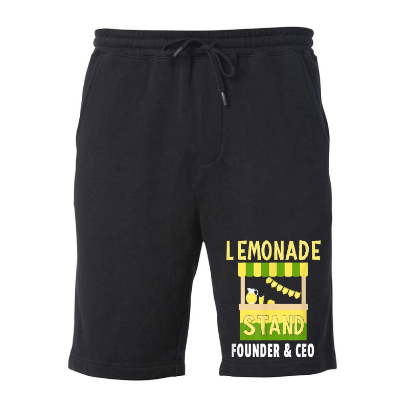 Lemonade Stand Founder & Ceo   Lemon Juice Drink Lover T Shirt Fleece Short | Artistshot