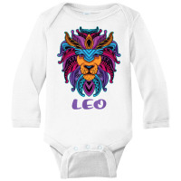 Leo Lion Zodiac Symbol Horoscope Astrology Birthday Gift T Shirt Long Sleeve Baby Bodysuit | Artistshot