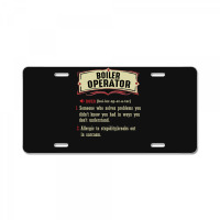 Boiler Operator Dictionary Term Sarcastic License Plate | Artistshot