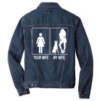 Your Wife My Wife Belgian Malinois Funny Stuff For Husband T Shirt Men Denim Jacket | Artistshot