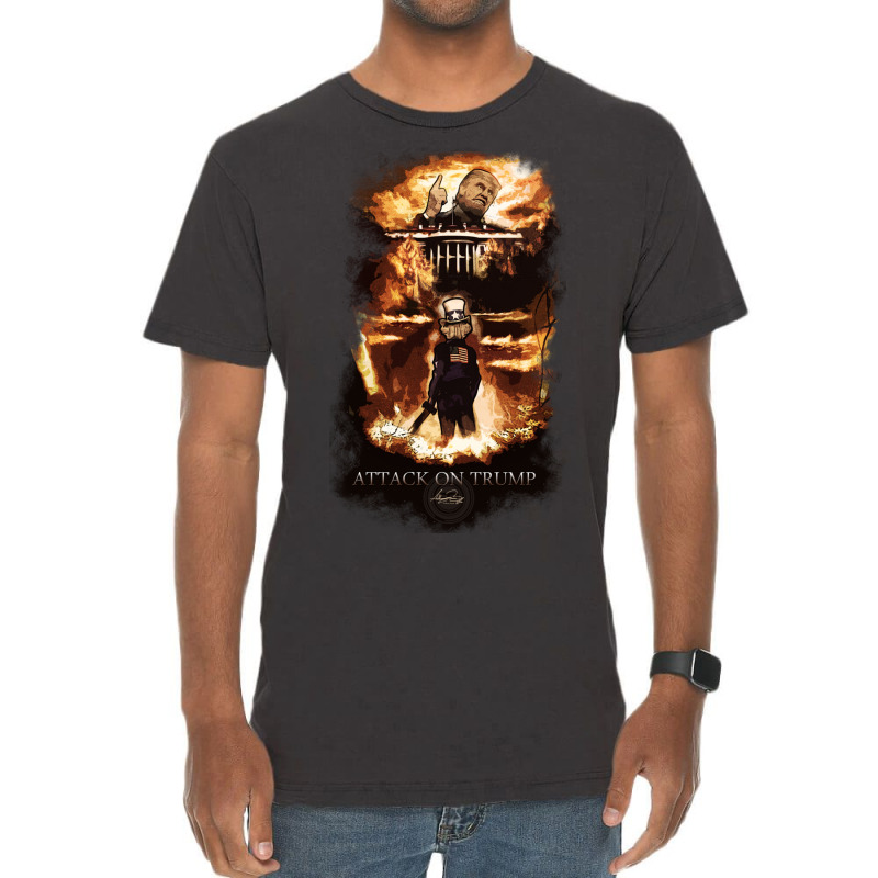 Attack On Trump Vintage T-shirt | Artistshot