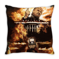 Attack On Trump Throw Pillow | Artistshot